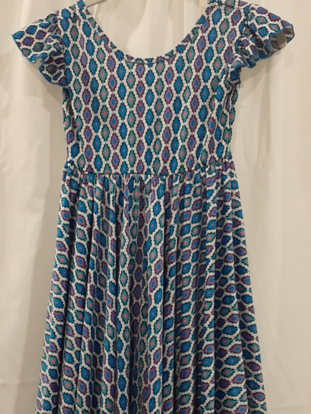 Dot Dot Smile Girls' Geometric Print Empire Dress 7